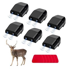 Deer Whistles for Car, Automotive Deer Warning Whistle Devices, 6 PCS Black