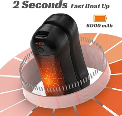6000mAh Portable Electric Hand Warmers For Gift,Rechargeable 2 Pack Hand Warmers