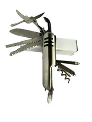Multi Function Pocket Knife / Tool Stainless Steel with 11 features