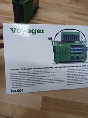 Green Kaito KA500 Voyager Solar Crank Battery Survival Radio AM FM Shortwave