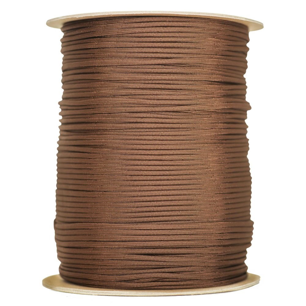 | Type III 550 Paracord – 250 FT Spool, Chocolate Brown | Heavy Duty 7 Strand…