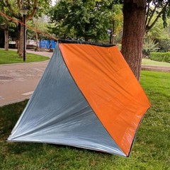 Orange Emergency Survival Tent – 2 Person Tube with Medium,
