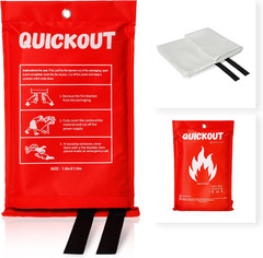 Fire Blanket Survival Cover for Kitchen – Home Safety Heat Protection for Small