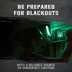 Emergency Glow Sticks – 12 Hour Duration, Individually Wrapped Survival Lights f