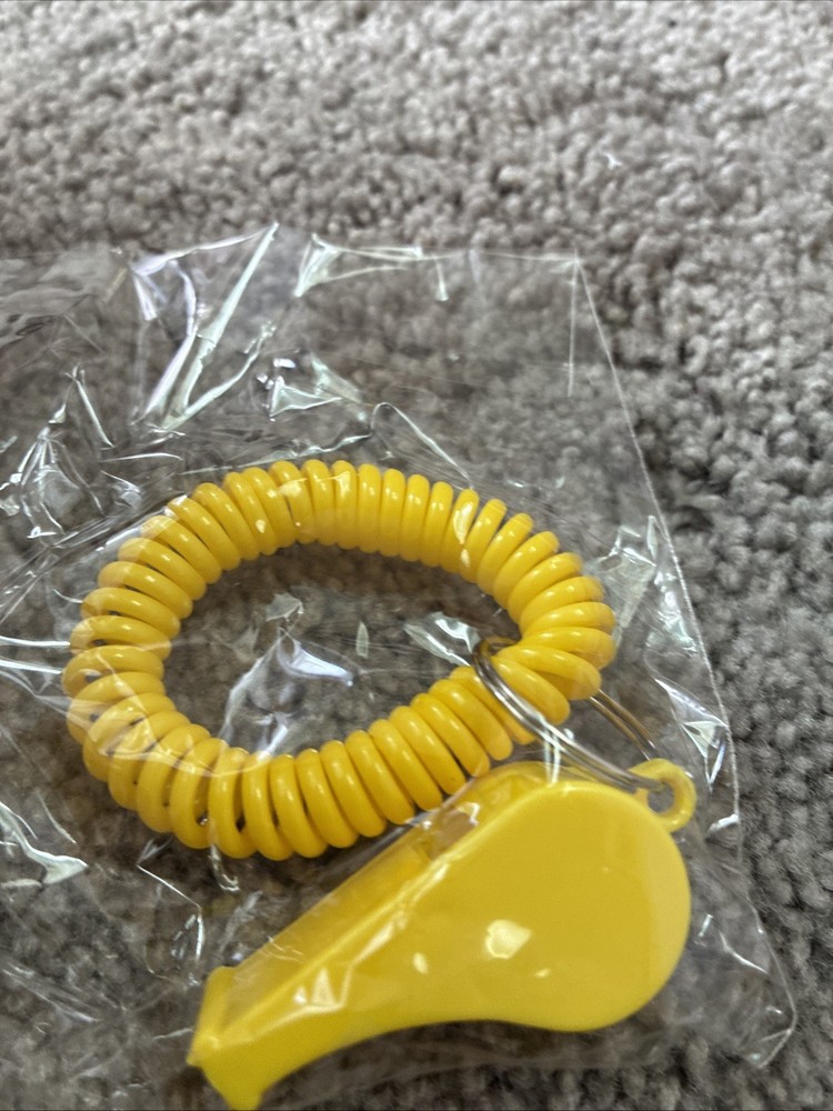 Safety Whistle Basic with Spring Lanyard Entire Lot
