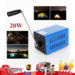 USB Hand Crank Emergency Dynamo Charger Generator Camping Portable Power Supply
