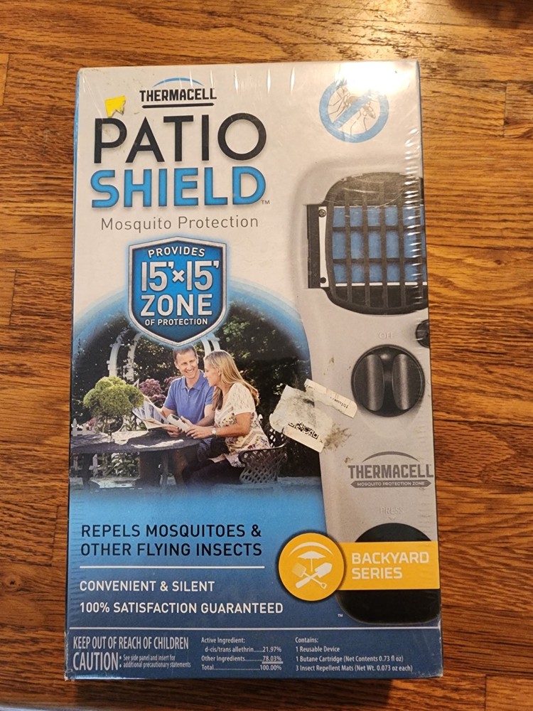 Thermacell Patio Shield Mosquito & Black Fly Repeller Cordless Garden Repeller