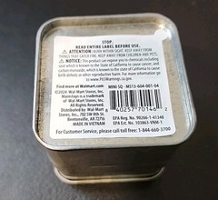 Citronella Candle Small Metal Tin Outdoor Mainstays