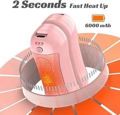6000mAh Portable Electric Hand Warmers For Gift,Rechargeable 2 Pack Hand Warmers