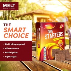 Reliable 160-Piece Fire Starter Squares – Perfect for Grills, Fire Pits, Indoors