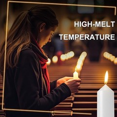 9 Hour Long Burning Emergency Candles – 3.5″ White Survival Candles for Camping,