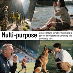 2 Pack Brass Emergency Whistles with Lanyard for Kayak Life Vest Boating