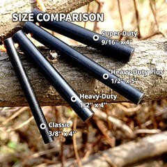 Heavy-Duty Plus 1/2″ Thick x 5″ Long Ferro Rods – 2-Pack – XL Drilled