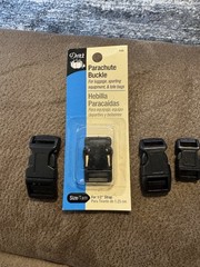 Black Paracord Bracelet, Luggage, Craft Buckles. Assortment.