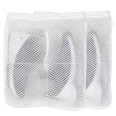 2Pcs Large Shoes Laundry Bags for Washing 16.5 x 14 x 3.8 inch, White