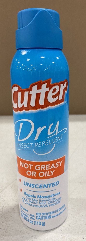 Cutter Dry Insect Repellent Spray Not Greasy or Oily HG-960583 Three 4oz cans