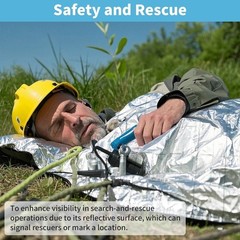 10x Emergency Mylar Thermal Blankets Survival First Aid Kit Camping Outdoor Cold