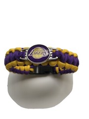 Lakers Los Angeles Purple Yellow Paracord Survival Bracelet 9′ Sport Fans,Sport