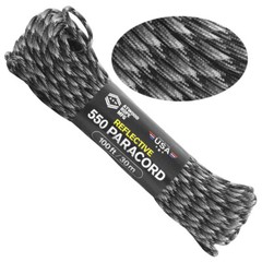 ATWOOD USA Reflective Paracord 550 Type III 7Strand 4mm AUTHENTIC small batch