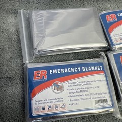ER Emergency Ready Thermal Mylar Blankets, Pack of 10