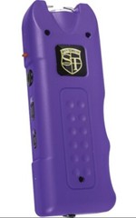 POLICE GREEN Rechargeable LED Stun Gun + Case PERSONAL ALARM WOMEN Self Defense