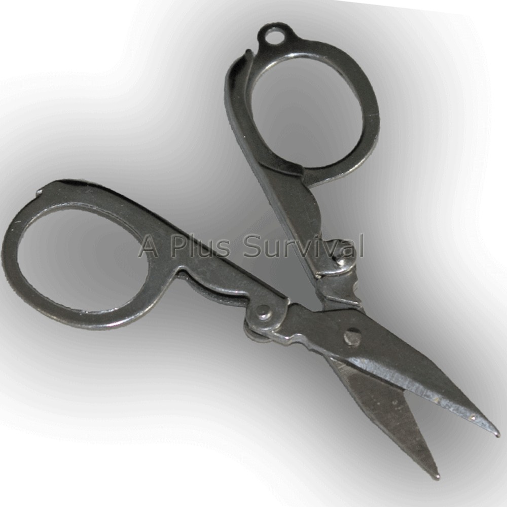 Lot of 2 Compact Folding Scissors for First Aid Kits
