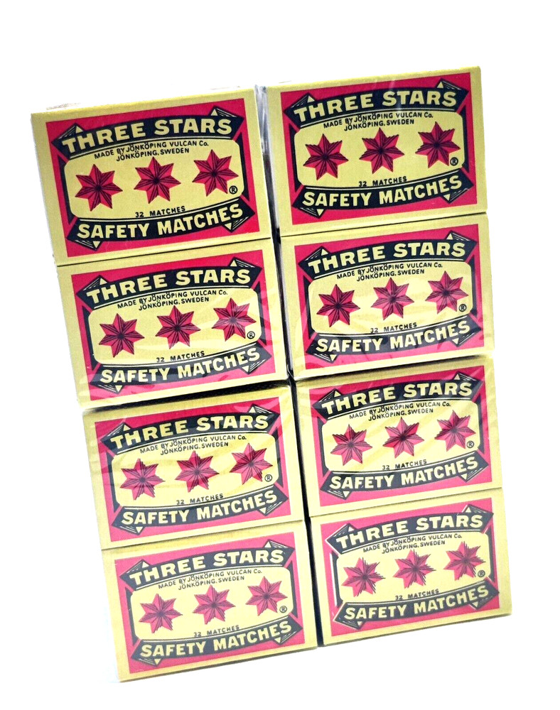 40 Box 3 Stars Matches Cerillos 3 Estrellas Camping Outdoor Cooking Emergency KP