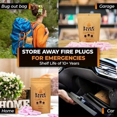 Extra Hot Waterproof Fire Plugs Non Toxic Firestarter Multi Use Compact