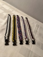 5 Various Colored Paracord Bracelets 8”