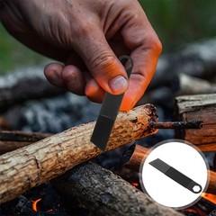 25 Pcs Outdoor Tools Camping Stainless Steel Fire Starter Flint Scraper