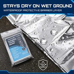 FRONTLINE Mylar Emergency Blankets 54″ x 84″ | Lightweight Thermal Survival Spac