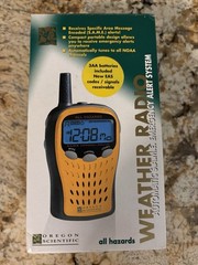 NOB: Oregon Scientific Emergency Portable Weather Radio- Model WR10 Off Grid