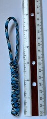 550 Paracord Keychain ID Lanyard Knife Multitool USA Seller Blue Snake