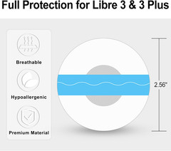Libre 3 Sensor Covers 100Pack Waterproof Adhesive Patches for Libre 3 Plus Hy…