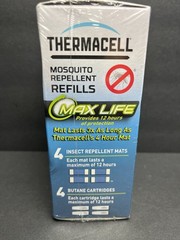 Thermacell Max Life Mosquito Repeller Refill Value Pack 4-Cartridges 4-Repellent