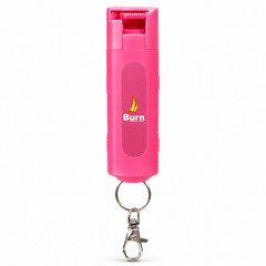 Burn Pepper Spray for Self Defense | Max Strength OC Spray 1.2oz Pink