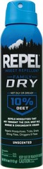 Repel – 2 PK – Insect Repellent Family Dry Aerosol Spray with 10% DEET, 4 Oz.