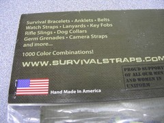 SURVIVAL STRAPS – Military Spec 550# Parachute Cord Bracelet