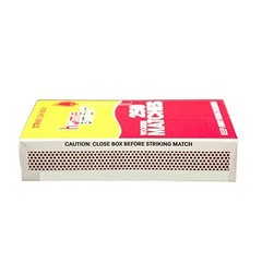 1000 Wooden Matches, 4 Boxes of 250 Matches Each Strick On Box By Home Smart