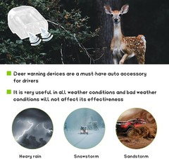 Universal Fit Deer Warning Whistles – 2 Pack for Cars, Trucks & Motorcycles