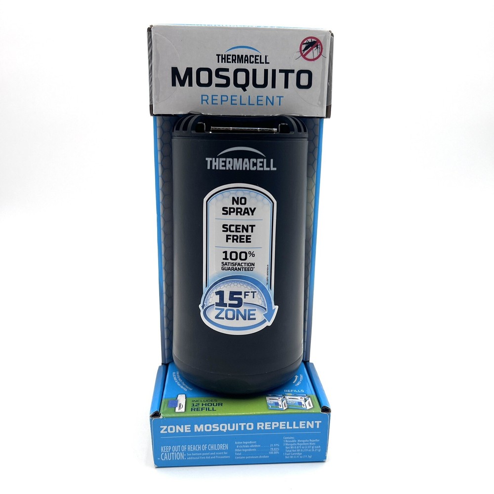 THERMACELL NEW Heat Activated 15 FT. Zone Mosquito Non Spray Repellent Graphite
