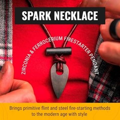 Spark Necklace – Functional & Stylish Fire Starter Waypoint Zirconia White