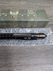 Combat Ready CBR373 Tactical Defense Pen Black Aluminum Survival Tool w/ Box