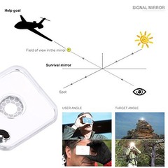 Signal Mirror Survival Military Grade Rescue Signal Mirror Outdoor
