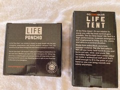 Outdoor Go Time Gear – (1) two-person Emergency Survival Tent + 2 Ponchos