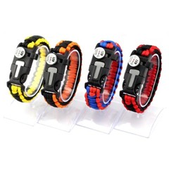 Outdoor LED Bracelet Flint Cutter Survival bracelet Emergency survival equipment