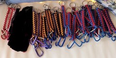 L@@K BRAND NEW WITHOUT TAGS, VARIOUS COLORS OF PARACORD KEYCHAINS
