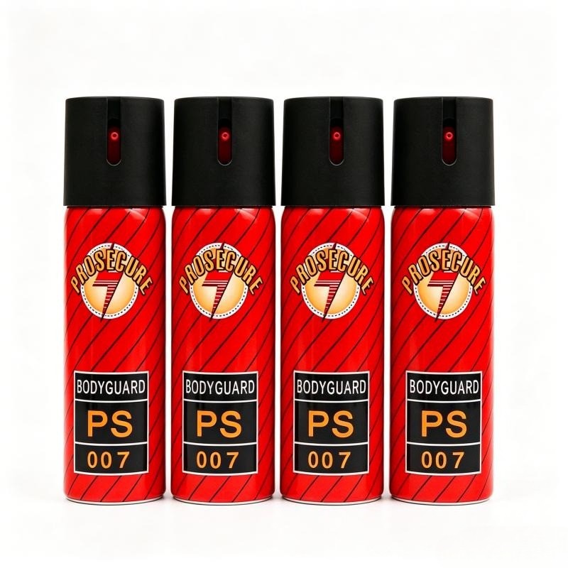 4 Bottles Pepper Spray for Self Defense Max Strength 3.7oz FlipTop