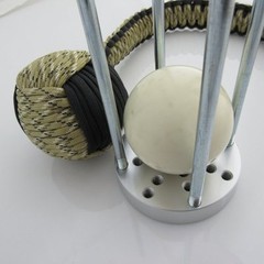 Maxi-Monkey Paracord Jig ~ Make Ball Knots from 5/8″ thru 2 1/4″ (Silver)