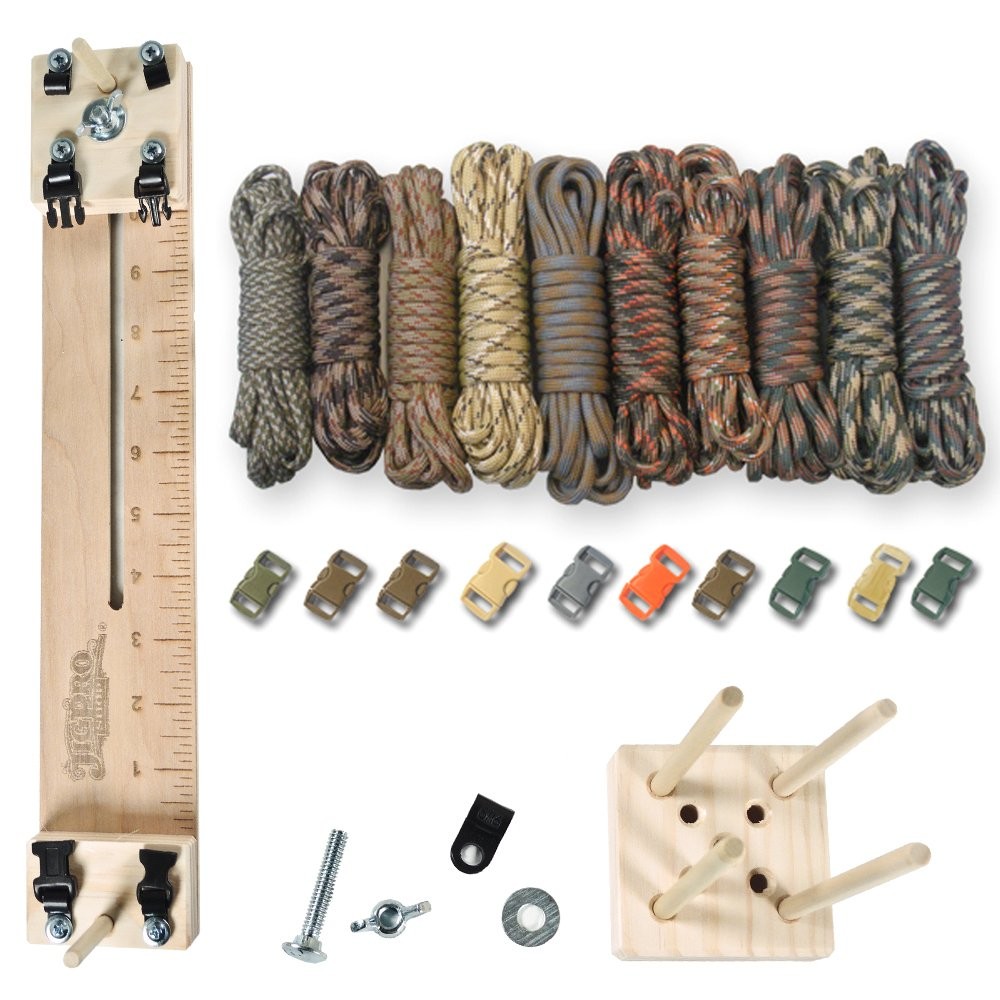 Paracord Planet 550 lb Type III Combo Crafting Kit 10 inch, Camo Man